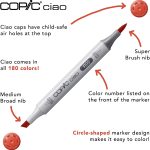 Copic Ciao, Alcohol-based markers, 72 color Set A - Image 8